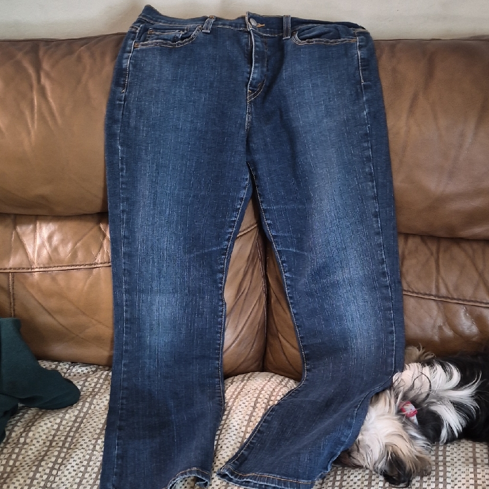 Levi's Dark Blue Straight-Leg Women’s Jeans